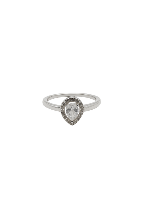 ANILLO CON CIRCON LAGRIMA