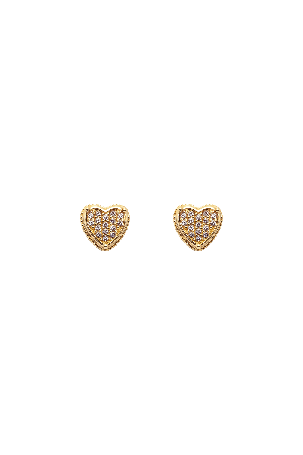 ARETES CORAZON BRILLANTE